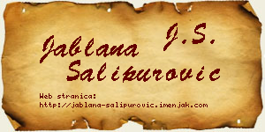 Jablana Šalipurović vizit kartica